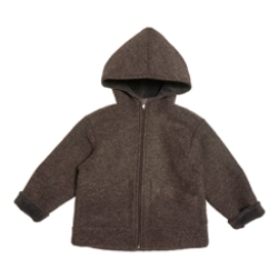 Huttelihut Pooh baby jacket dobble layer - Dark Brown